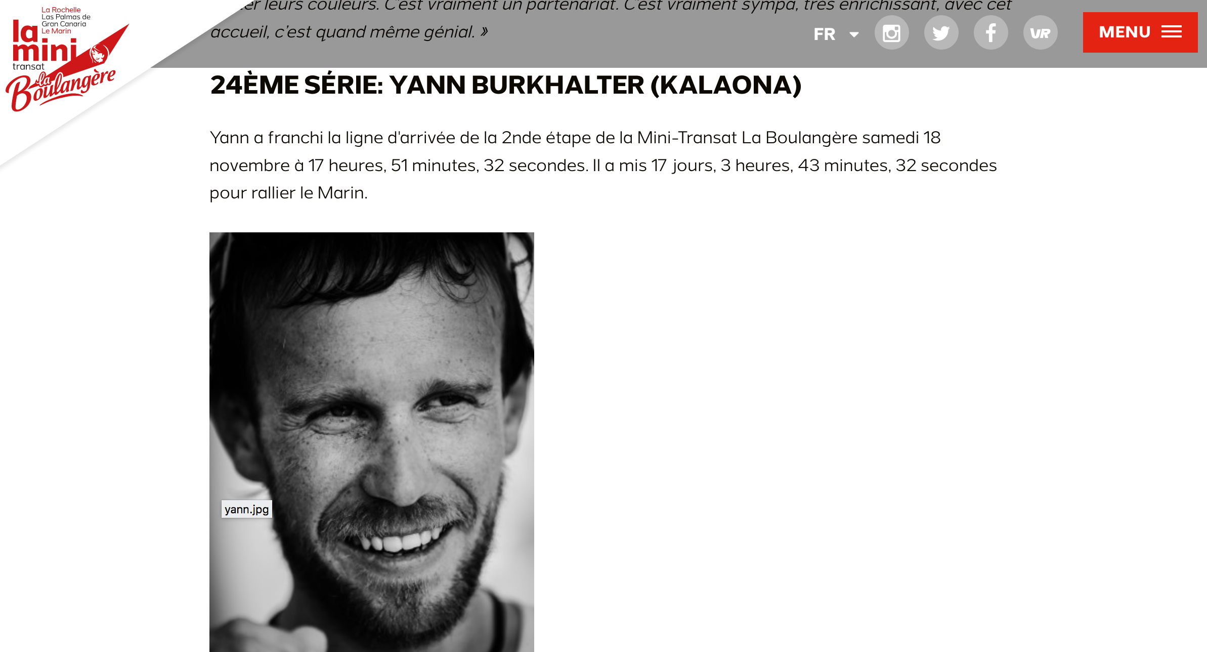 De bonnes nouvelles de Yann Burkhalter